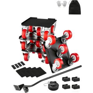 image:imageVEVOR Furniture Dolly Heavy Duty Furniture Movers with 5 x 360 Rotation Wheels Carbon Steel Panel Furniture Lift Slider Tool Set for Appliances Sofa Fridge Washing MachineExtra Large 78 x 78
