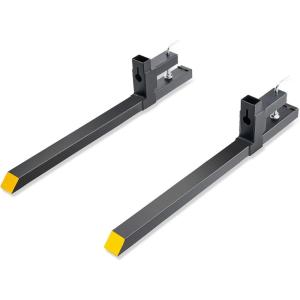 image:imageVEVOR Pallet Forks 4000 lbs Clamp on Pallet Forks 60 Total Length Heavy Duty Pallet Forks with Adjustable Stabilizer Bar Tractor Bucket Forks for Loader Bucket Skid Steer Tractor43 inch