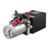 image:imageVEVOR 4 Quart Hydraulic Power Unit Double Acting Dump Trailer Pump 3200 PSI Max Relief Pressure amp 091 GPM Flow Rate DC 12V Hydraulic Pump with Metal Reservoir for Dump Trailer Car Lifting Black4 Quart