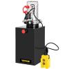image:imageVEVOR 4 Quart Hydraulic Power Unit Double Acting Dump Trailer Pump 3200 PSI Max Relief Pressure amp 091 GPM Flow Rate DC 12V Hydraulic Pump with Metal Reservoir for Dump Trailer Car Lifting Black15 Quart