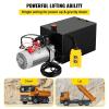 image:imageVEVOR 4 Quart Hydraulic Power Unit Double Acting Dump Trailer Pump 3200 PSI Max Relief Pressure amp 091 GPM Flow Rate DC 12V Hydraulic Pump with Metal Reservoir for Dump Trailer Car Lifting Black15 Quart