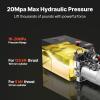 image:imageVEVOR 4 Quart Hydraulic Power Unit Double Acting Dump Trailer Pump 3200 PSI Max Relief Pressure amp 091 GPM Flow Rate DC 12V Hydraulic Pump with Metal Reservoir for Dump Trailer Car Lifting Black12 Quart