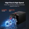 image:imageVEVOR 4 Quart Hydraulic Power Unit Double Acting Dump Trailer Pump 3200 PSI Max Relief Pressure amp 091 GPM Flow Rate DC 12V Hydraulic Pump with Metal Reservoir for Dump Trailer Car Lifting Black12 Quart
