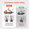 image:imageVEVOR 4 Quart Hydraulic Power Unit Double Acting Dump Trailer Pump 3200 PSI Max Relief Pressure amp 091 GPM Flow Rate DC 12V Hydraulic Pump with Metal Reservoir for Dump Trailer Car Lifting Black12 Quart
