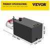 image:imageVEVOR 4 Quart Hydraulic Power Unit Double Acting Dump Trailer Pump 3200 PSI Max Relief Pressure amp 091 GPM Flow Rate DC 12V Hydraulic Pump with Metal Reservoir for Dump Trailer Car Lifting Black15 Quart