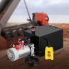 image:imageVEVOR 4 Quart Hydraulic Power Unit Double Acting Dump Trailer Pump 3200 PSI Max Relief Pressure amp 091 GPM Flow Rate DC 12V Hydraulic Pump with Metal Reservoir for Dump Trailer Car Lifting Black15 Quart