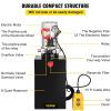 image:imageVEVOR 4 Quart Hydraulic Power Unit Double Acting Dump Trailer Pump 3200 PSI Max Relief Pressure amp 091 GPM Flow Rate DC 12V Hydraulic Pump with Metal Reservoir for Dump Trailer Car Lifting Black15 Quart