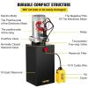 image:imageVEVOR 4 Quart Hydraulic Power Unit Double Acting Dump Trailer Pump 3200 PSI Max Relief Pressure amp 091 GPM Flow Rate DC 12V Hydraulic Pump with Metal Reservoir for Dump Trailer Car Lifting Black10 Quart