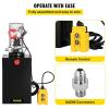 image:imageVEVOR 4 Quart Hydraulic Power Unit Double Acting Dump Trailer Pump 3200 PSI Max Relief Pressure amp 091 GPM Flow Rate DC 12V Hydraulic Pump with Metal Reservoir for Dump Trailer Car Lifting Black15 Quart