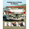 image:imageVEVOR Boat Trailer Transom Straps 2PK 2 x 24 Adjustable Boat Straps 1500lb Break Strength with Security Lock S Hooks and Boat Pads Transom Tiedowns for Trailer Boat or Kayak Secure
