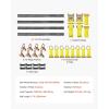 image:imageVEVOR E Track TieDown Rail Kit 32PCS 5FT ETracks Set Includes 8 Steel Rails amp 8 O Rings amp 8 TieOffs with DRing amp 8 End Caps Securing Accessories for Cargo Motorcycles and Bikes77FT26Pcs