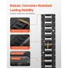 image:imageVEVOR E Track TieDown Rail Kit 32PCS 5FT ETracks Set Includes 8 Steel Rails amp 8 O Rings amp 8 TieOffs with DRing amp 8 End Caps Securing Accessories for Cargo Motorcycles and Bikes5FT28Pcs