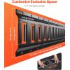 image:imageVEVOR E Track TieDown Rail Kit 32PCS 5FT ETracks Set Includes 8 Steel Rails amp 8 O Rings amp 8 TieOffs with DRing amp 8 End Caps Securing Accessories for Cargo Motorcycles and Bikes5FT28Pcs