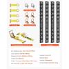 image:imageVEVOR ETrack TieDown Rail Kit 5 E Tracks Set 16Pcs Includes 4 Steel Rails amp 2 Single Slots amp 6 ORings amp 4 TieOffs wDRing amp 2 Ratchet Straps Cargo Motorcycles Bikes Securing Accessories5 Rail Kit16Pcs
