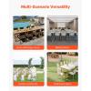 image:imageVEVOR Folding Chair Rack 300 LBS Capacity LShape Vertical Placement Chair Cart for 25 Chairs HeavyDuty Metal Chair Storage Dolly with Rubber Wheels MultiFunction Chair Holder Matte BlackStacking type