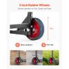 image:imageVEVOR Folding Chair Rack 300 LBS Capacity LShape Vertical Placement Chair Cart for 25 Chairs HeavyDuty Metal Chair Storage Dolly with Rubber Wheels MultiFunction Chair Holder Matte BlackHanging type