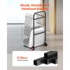 image:imageVEVOR Folding Chair Rack 300 LBS Capacity LShape Vertical Placement Chair Cart for 25 Chairs HeavyDuty Metal Chair Storage Dolly with Rubber Wheels MultiFunction Chair Holder Matte BlackHanging type