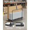 image:imageVEVOR Folding Table Cart Heavy Duty Table Trolley with 5 Swivel Wheels 1800 LBS Drywall Dolly Cart for Garage Home Warehouse Party Event Hotel Furniture 10 Table Capacity1800LBS  NEW