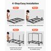 image:imageVEVOR Folding Table Cart Heavy Duty Table Trolley with 5 Swivel Wheels 1800 LBS Drywall Dolly Cart for Garage Home Warehouse Party Event Hotel Furniture 10 Table Capacity1800LBS  NEW