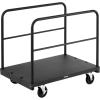 image:imageVEVOR Folding Table Cart Heavy Duty Table Trolley with 5 Swivel Wheels 1800 LBS Drywall Dolly Cart for Garage Home Warehouse Party Event Hotel Furniture 10 Table CapacityMultifunction  Double Bar