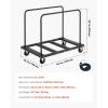 image:imageVEVOR Folding Table Cart Heavy Duty Table Trolley with 5 Swivel Wheels 1800 LBS Drywall Dolly Cart for Garage Home Warehouse Party Event Hotel Furniture 10 Table Capacity1800LBS  NEW