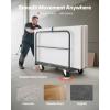 image:imageVEVOR Folding Table Cart Heavy Duty Table Trolley with 5 Swivel Wheels 1800 LBS Drywall Dolly Cart for Garage Home Warehouse Party Event Hotel Furniture 10 Table CapacityMultifunction  Double Bar