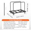 image:imageVEVOR Folding Table Cart Heavy Duty Table Trolley with 5 Swivel Wheels 1800 LBS Drywall Dolly Cart for Garage Home Warehouse Party Event Hotel Furniture 10 Table Capacity1800LBS  Double Bar