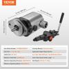 image:imageVEVOR Hydraulic Log Splitter Pump Kit 22GPM 2 Stage 4000PSI Aluminum Hydraulic Gear Pump with Valve Coupling Installation Base 34 NPT Outlet 3600 RPM for Small Engine Mounting Log Splitter