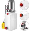 image:imageVEVOR Hydraulic Pump Double Acting 4 Way Hydraulic Power Unit Double Solenoid Hydraulic Power Pack 12V DC Hydraulic Power Pump with 45Liter Reservoir for Dump Trailer Car LiftingDouble Acting 6 Quart