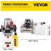 image:imageVEVOR Hydraulic Pump Double Acting 4 Way Hydraulic Power Unit Double Solenoid Hydraulic Power Pack 12V DC Hydraulic Power Pump with 45Liter Reservoir for Dump Trailer Car Lifting45 Quart