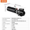 image:imageVEVOR Hydraulic Pump Double Acting 4 Way Hydraulic Power Unit Double Solenoid Hydraulic Power Pack 12V DC Hydraulic Power Pump with 45Liter Reservoir for Dump Trailer Car Lifting10 Quart