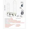 image:imageVEVOR Platform Truck 2000 lbs Capacity Steel Flatbed Cart 47 Length x 24 Width x 32 Height Flat Dolly Hand Trucks with 5 Nylon Casters HeavyDuty Utility Push Carts for Luggage Moving600  161  595 in 1525  410  1510 mm
