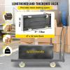 image:imageVEVOR Platform Truck 2000 lbs Capacity Steel Flatbed Cart 47 Length x 24 Width x 32 Height Flat Dolly Hand Trucks with 5 Nylon Casters HeavyDuty Utility Push Carts for Luggage Moving47 x 24 x 32