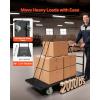 image:imageVEVOR Platform Truck 2000 lbs Capacity Steel Flatbed Cart 47 Length x 24 Width x 32 Height Flat Dolly Hand Trucks with 5 Nylon Casters HeavyDuty Utility Push Carts for Luggage Moving480  240  321in1220  610  815 mm