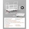 image:imageVEVOR Platform Truck 2000 lbs Capacity Steel Flatbed Cart 47 Length x 24 Width x 32 Height Flat Dolly Hand Trucks with 5 Nylon Casters HeavyDuty Utility Push Carts for Luggage Moving445  266  421in1130  675  1070 mm