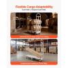 image:imageVEVOR Platform Truck 2000 lbs Capacity Steel Flatbed Cart 47 Length x 24 Width x 32 Height Flat Dolly Hand Trucks with 5 Nylon Casters HeavyDuty Utility Push Carts for Luggage Moving600  161  595 in 1525  410  1510 mm