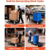 image:imageVEVOR Platform Truck 2000 lbs Capacity Steel Flatbed Cart 47 Length x 24 Width x 32 Height Flat Dolly Hand Trucks with 5 Nylon Casters HeavyDuty Utility Push Carts for Luggage Moving480  240  321in1220  610  815 mm