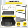 image:imageVEVOR Platform Truck 2000 lbs Capacity Steel Flatbed Cart 47 Length x 24 Width x 32 Height Flat Dolly Hand Trucks with 5 Nylon Casters HeavyDuty Utility Push Carts for Luggage Moving47 x 24 x 32