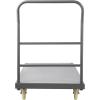 image:imageVEVOR Platform Truck 2000 lbs Capacity Steel Flatbed Cart 47 Length x 24 Width x 32 Height Flat Dolly Hand Trucks with 5 Nylon Casters HeavyDuty Utility Push Carts for Luggage Moving47 x 24 x 32