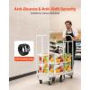 image:imageVEVOR Platform Truck 2000 lbs Capacity Steel Flatbed Cart 47 Length x 24 Width x 32 Height Flat Dolly Hand Trucks with 5 Nylon Casters HeavyDuty Utility Push Carts for Luggage Moving600  161  595 in 1525  410  1510 mm