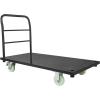 image:imageVEVOR Platform Truck 2000 lbs Capacity Steel Flatbed Cart 47 Length x 24 Width x 32 Height Flat Dolly Hand Trucks with 5 Nylon Casters HeavyDuty Utility Push Carts for Luggage Moving480  240  321in1220  610  815 mm