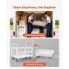 image:imageVEVOR Platform Truck 2000 lbs Capacity Steel Flatbed Cart 47 Length x 24 Width x 32 Height Flat Dolly Hand Trucks with 5 Nylon Casters HeavyDuty Utility Push Carts for Luggage Moving445  266  421in1130  675  1070 mm