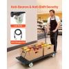 image:imageVEVOR Platform Truck 2000 lbs Capacity Steel Flatbed Cart 47 Length x 24 Width x 32 Height Flat Dolly Hand Trucks with 5 Nylon Casters HeavyDuty Utility Push Carts for Luggage Moving600276429in15257001090mm
