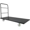 image:imageVEVOR Platform Truck 2000 lbs Capacity Steel Flatbed Cart 47 Length x 24 Width x 32 Height Flat Dolly Hand Trucks with 5 Nylon Casters HeavyDuty Utility Push Carts for Luggage Moving600276429in15257001090mm