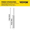 image:imageVEVOR Rubber Bungee Cords 50 Pack 21 Long Weatherproof Natural Rubber Tie Down Straps with Crimped S Hooks Heavy Duty Outdoor Tarp Straps for Securing Flatbed Trailers Canvases Cargo and More21inch 50pcs