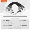 image:imageVEVOR Rubber Bungee Cords 50 Pack 21 Long Weatherproof Natural Rubber Tie Down Straps with Crimped S Hooks Heavy Duty Outdoor Tarp Straps for Securing Flatbed Trailers Canvases Cargo and More24inch 10pcs