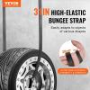 image:imageVEVOR Rubber Bungee Cords 50 Pack 21 Long Weatherproof Natural Rubber Tie Down Straps with Crimped S Hooks Heavy Duty Outdoor Tarp Straps for Securing Flatbed Trailers Canvases Cargo and More31inch 50pcs