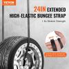image:imageVEVOR Rubber Bungee Cords 50 Pack 21 Long Weatherproof Natural Rubber Tie Down Straps with Crimped S Hooks Heavy Duty Outdoor Tarp Straps for Securing Flatbed Trailers Canvases Cargo and More24inch 10pcs