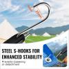 image:imageVEVOR Rubber Bungee Cords 50 Pack 21 Long Weatherproof Natural Rubber Tie Down Straps with Crimped S Hooks Heavy Duty Outdoor Tarp Straps for Securing Flatbed Trailers Canvases Cargo and More24inch 10pcs