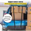 image:imageVEVOR Rubber Bungee Cords 50 Pack 21 Long Weatherproof Natural Rubber Tie Down Straps with Crimped S Hooks Heavy Duty Outdoor Tarp Straps for Securing Flatbed Trailers Canvases Cargo and More21inch 50pcs